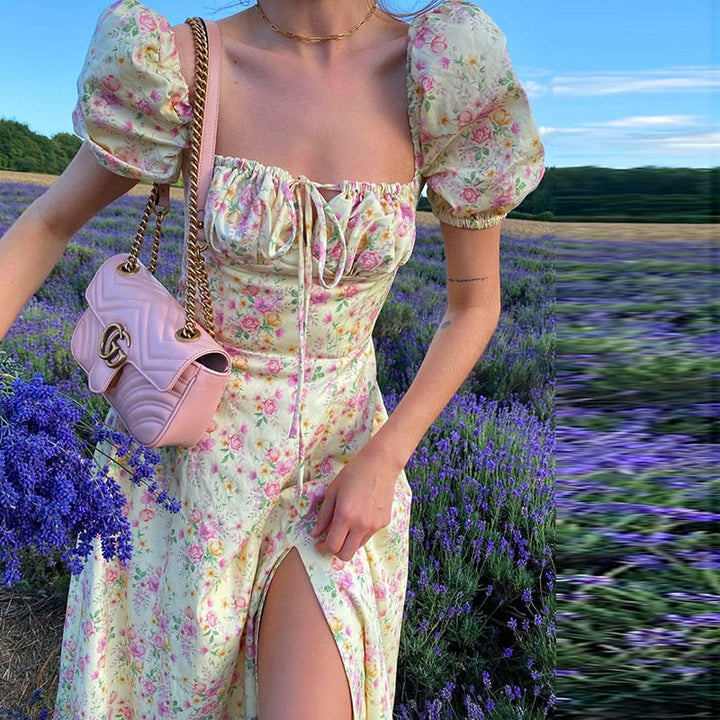 Drune - Vintage Kleid mit Schleife