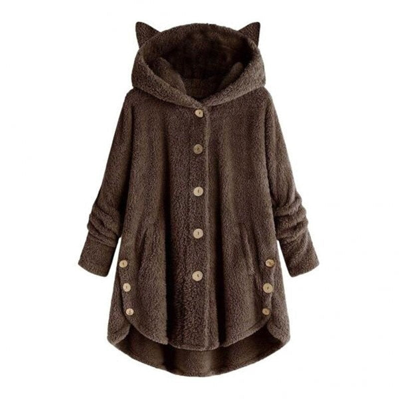 Drune | Plüsch Gefütterte Katzenjacke