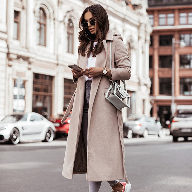Drune | Lange Wolljacke für Damen