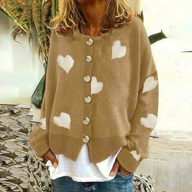 Drune | Strickjacke mit Herzdruck