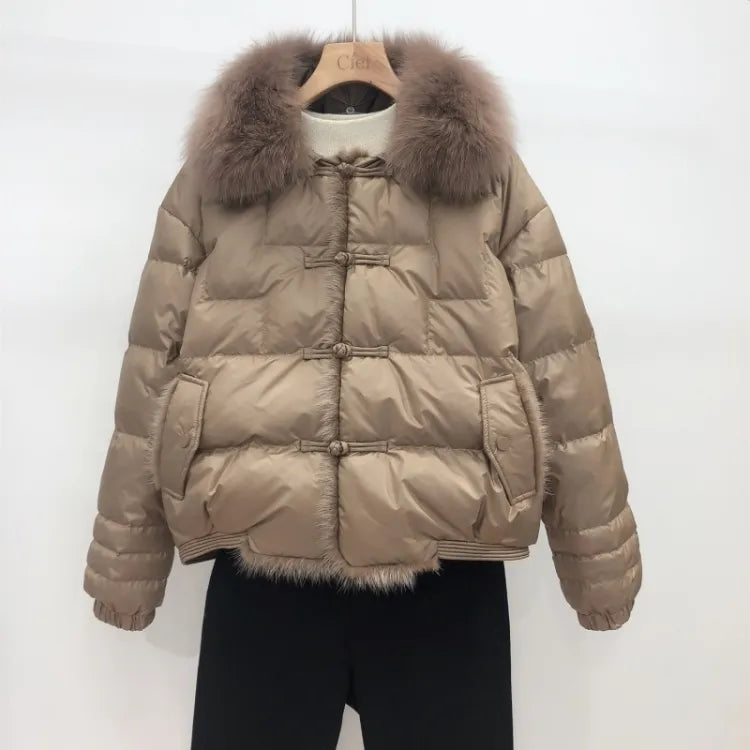 Drune | Lockere Pufferjacke Warm & Vintage