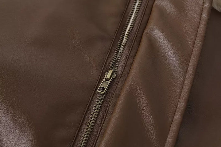 Drune | Leder Winterjacke - Vintage & Stilvoll