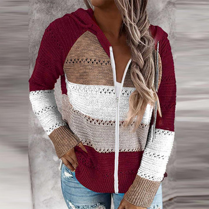 Drune | Lässiger Strickpullover mit Kapuze Acryl Stilvoll und Bequem