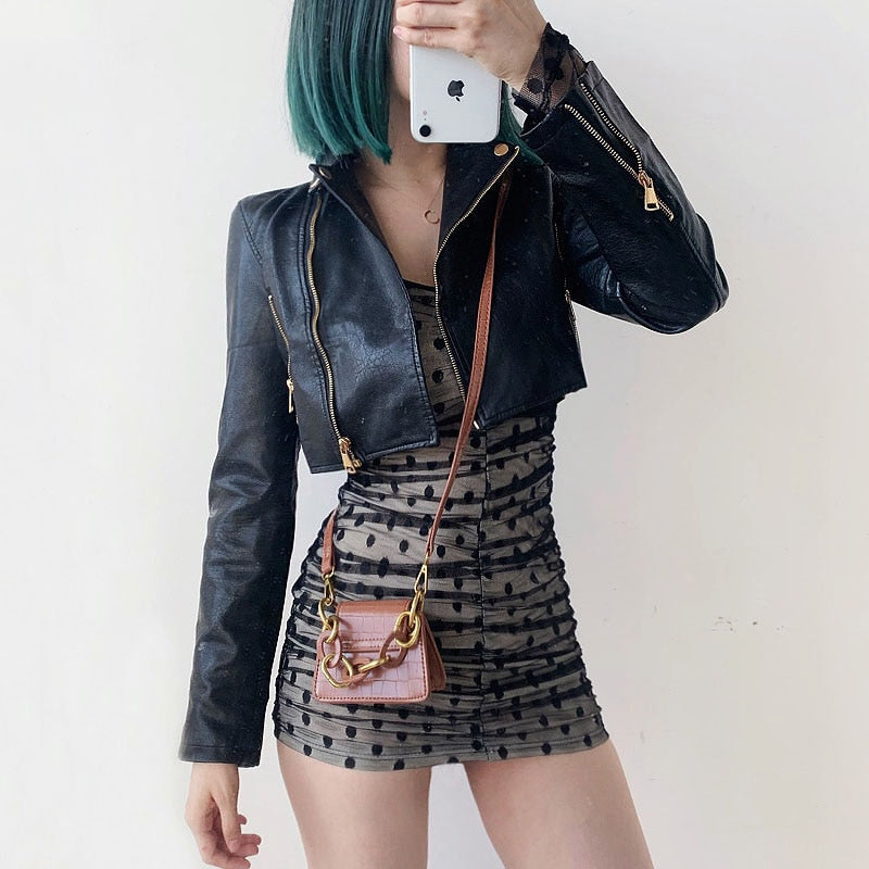 Drune | Paint With Pain Crop Jacke