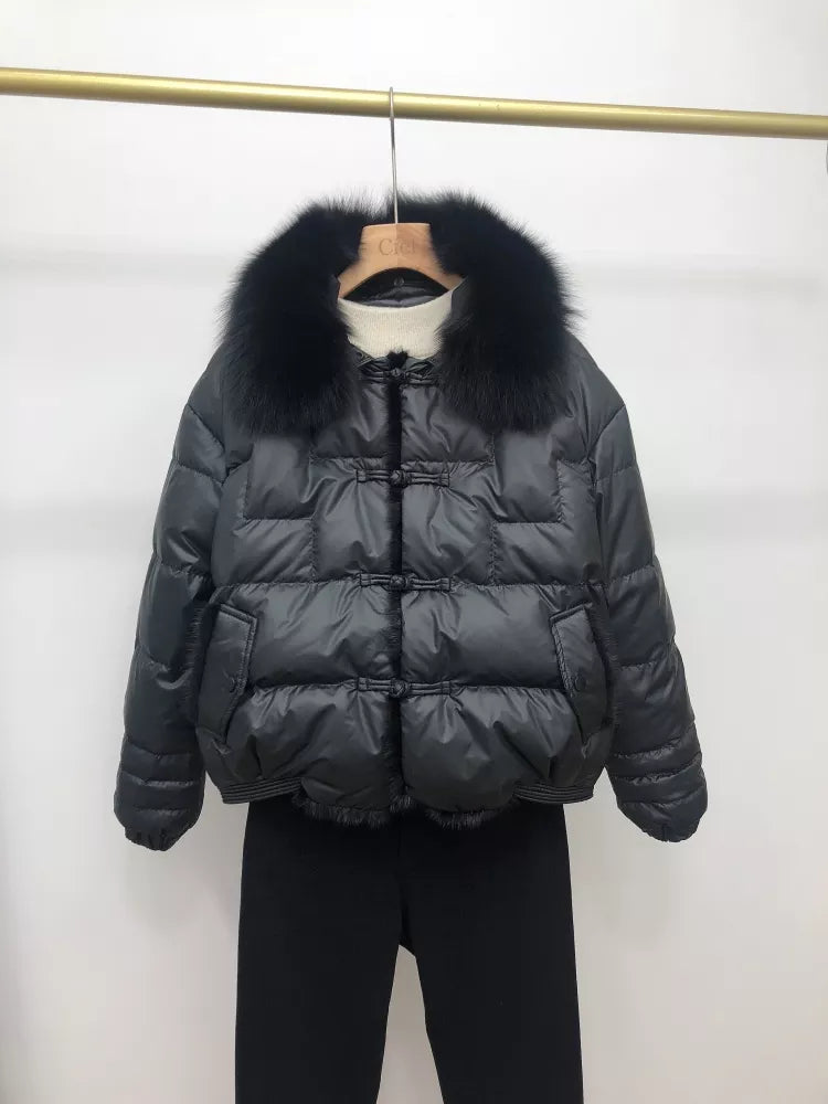 Drune | Lockere Pufferjacke Warm & Vintage