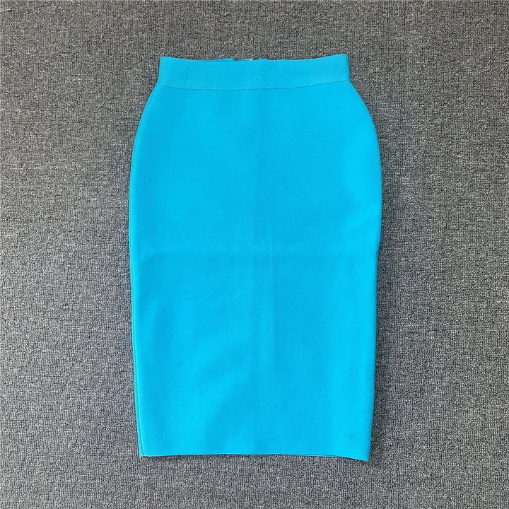 Drune | Frauen Neue Rayon Bandage Rock Elegante Bleistiftrock Berühmte Sexy Club Party Kleidung Vintage Vestios