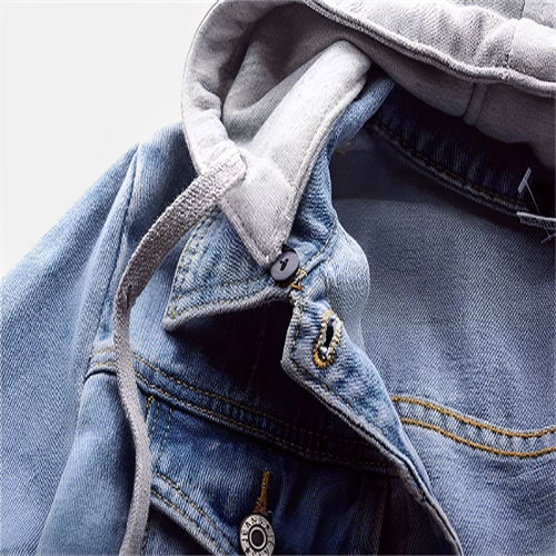 Drune | Lange Ärmel Jeansjacke mit Abnehmbarer Kapuze für Damen