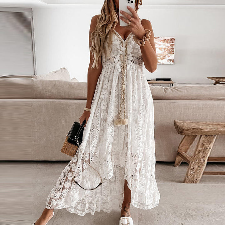 Drune | Spitzen Boho Fließkleid