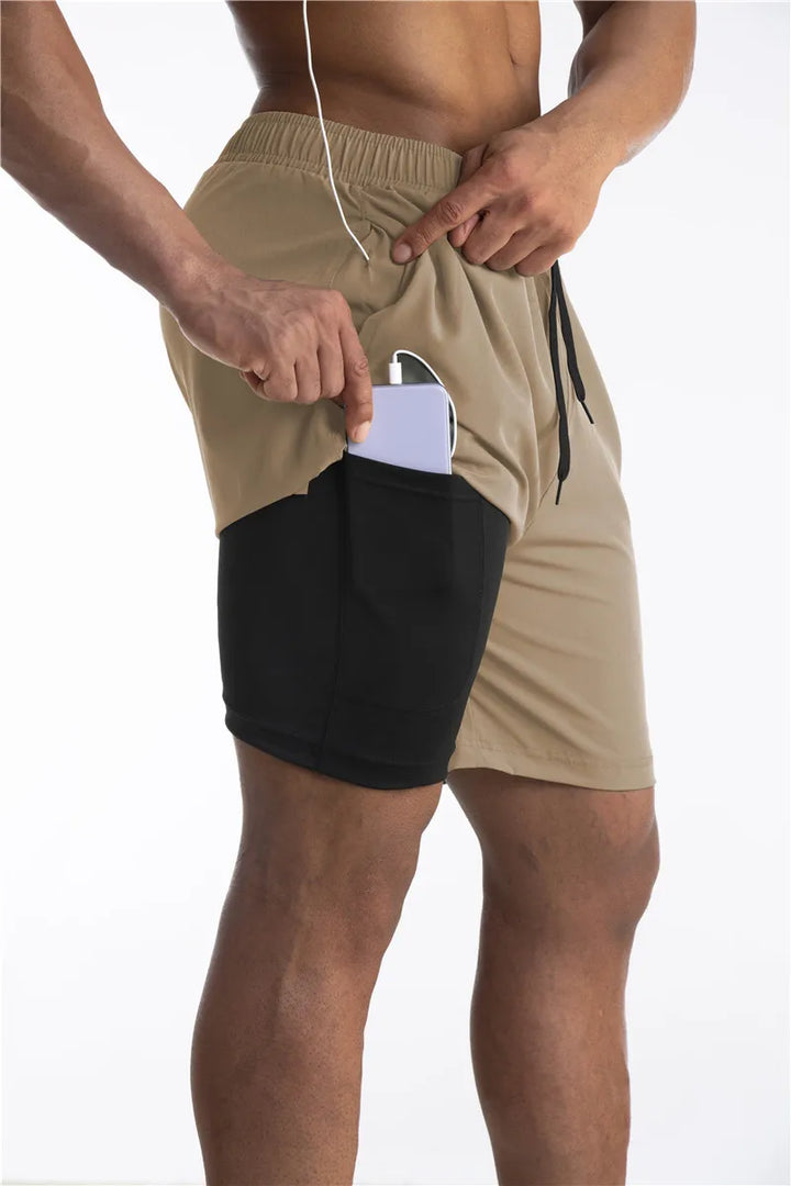 Drune | Laufshorts Mit Innenfutter Und Handytasche