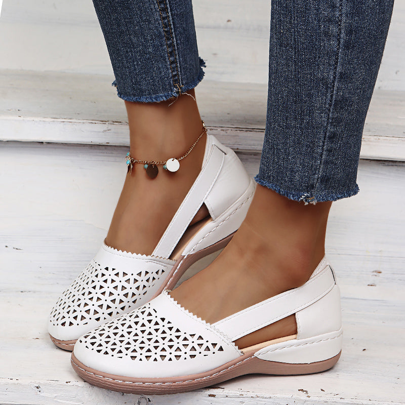 Drune | Atmungsaktive Retro Flache Sandalen