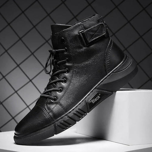 Drune | Einzigartige schwarze Lederschuhe
