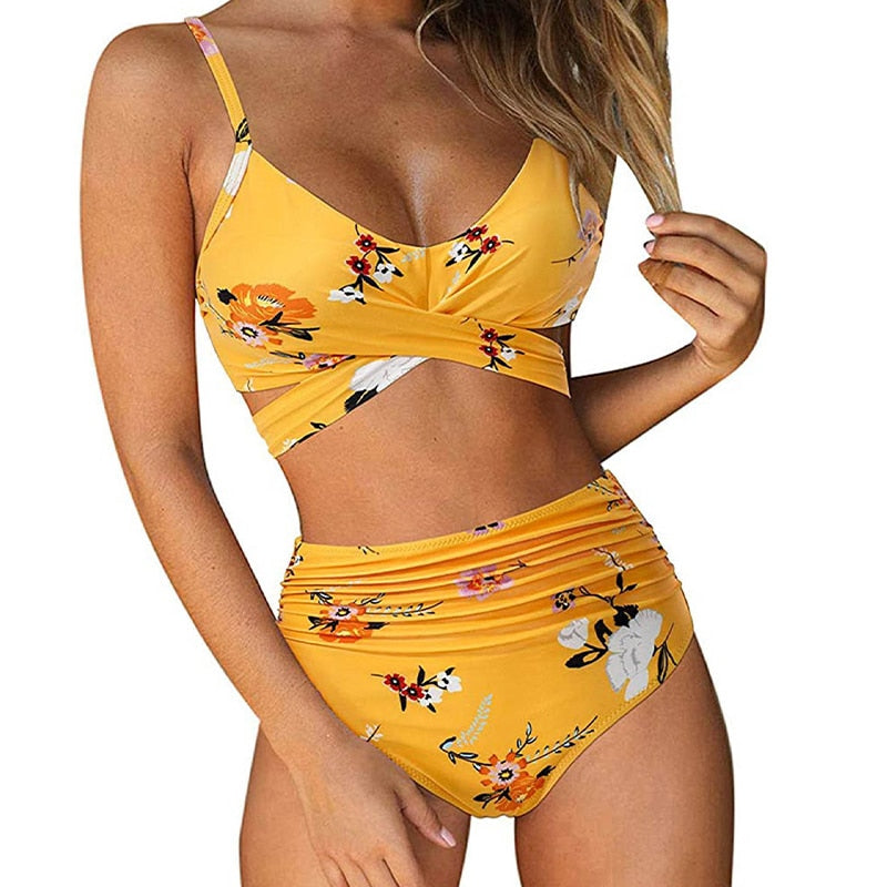 Drune | Buntes High-Waist-Biki für Damen