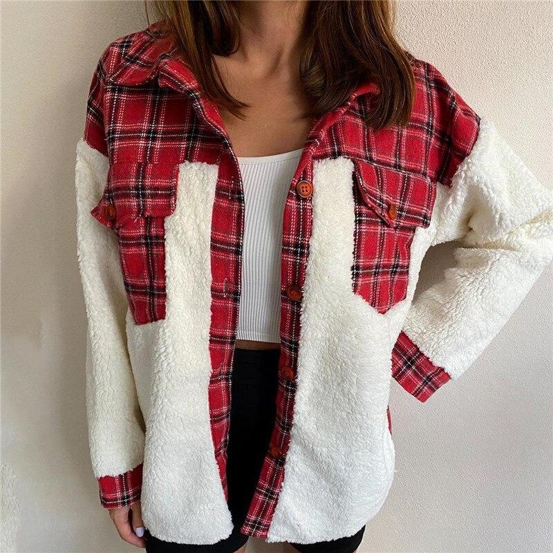 Drune | Wolle Lammkarierte Jacke