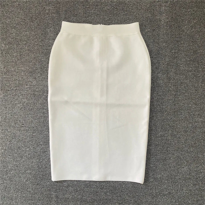 Drune | Frauen Neue Rayon Bandage Rock Elegante Bleistiftrock Berühmte Sexy Club Party Kleidung Vintage Vestios