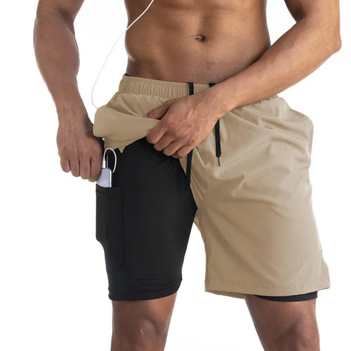 Drune | 2 in 1 Laufshorts Mit Sicherer Tasche Leicht & Atmungsaktiv