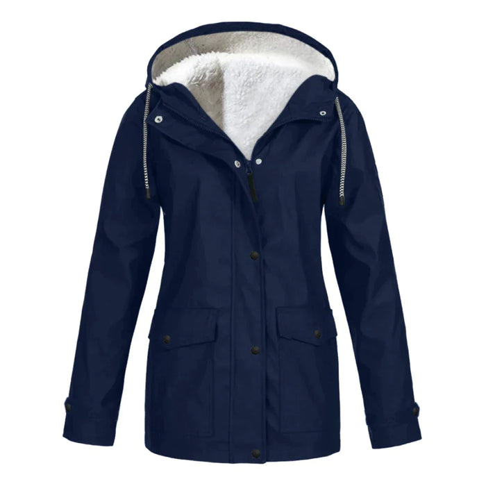 Drune | Rain jacket with teddy lining