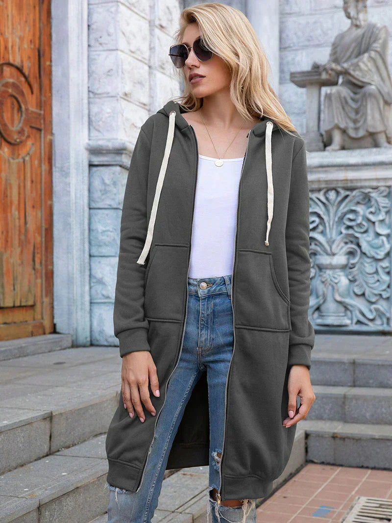 Drune | Chic Lange Sweatshirt-Jacke