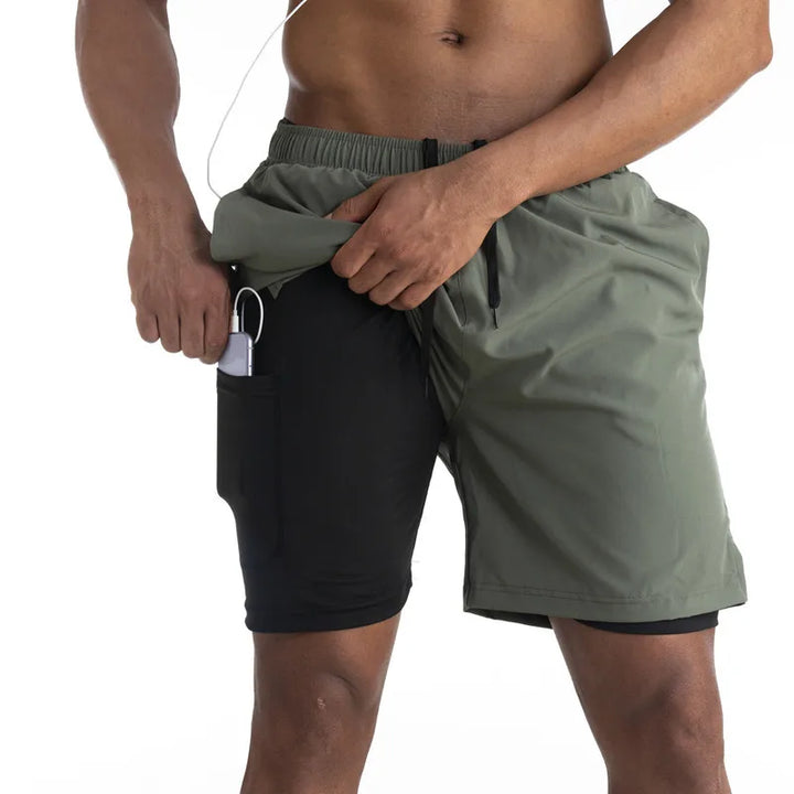 Drune | Laufshorts Mit Innenfutter Und Handytasche