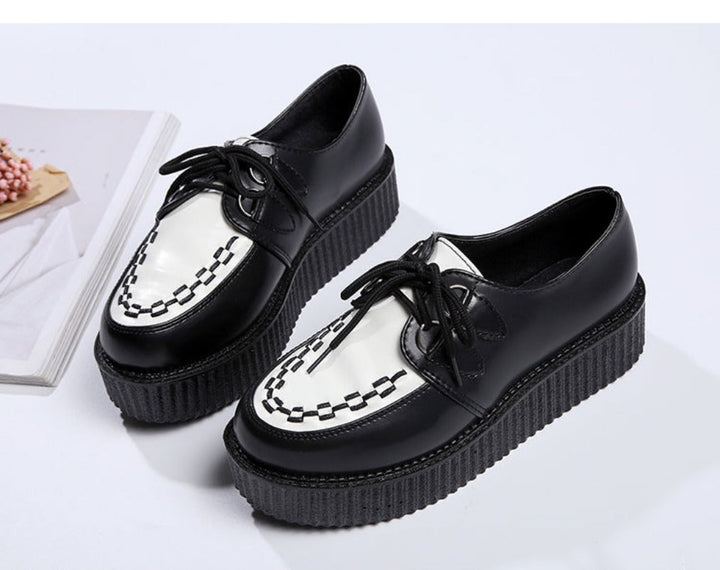 Drune | Plattform Wildleder Schnür Creepers
