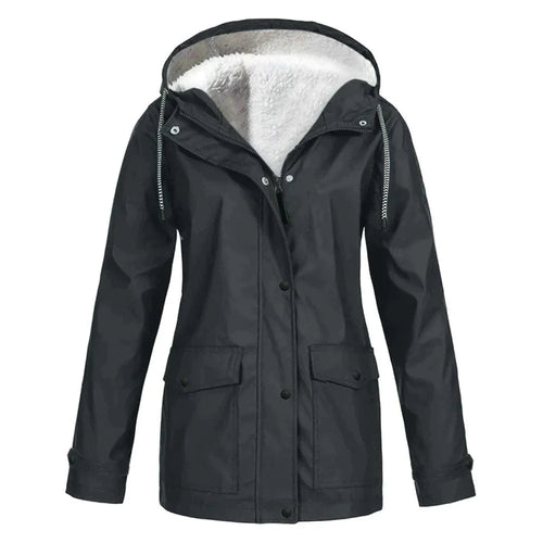 Drune | Rain jacket with teddy lining