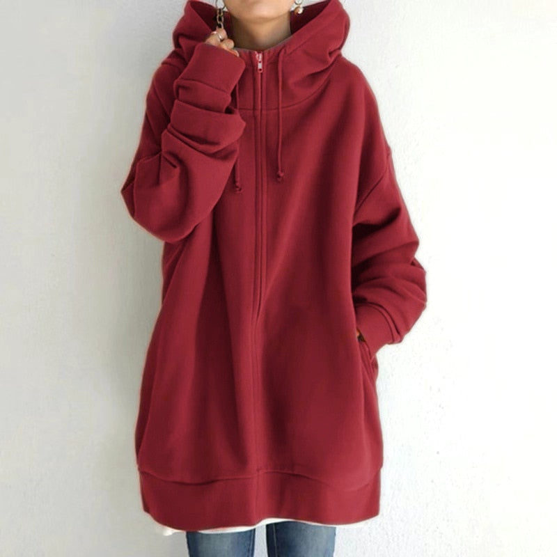Drune | Winterpullover mit Kapuze In Oversize Größe