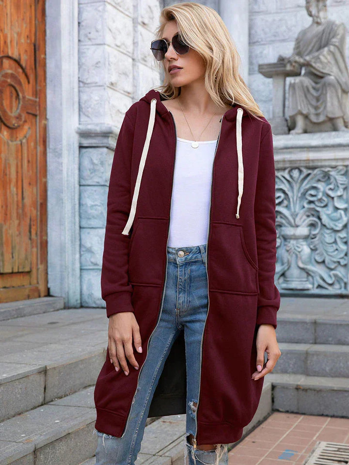 Drune | Chic Lange Sweatshirt-Jacke