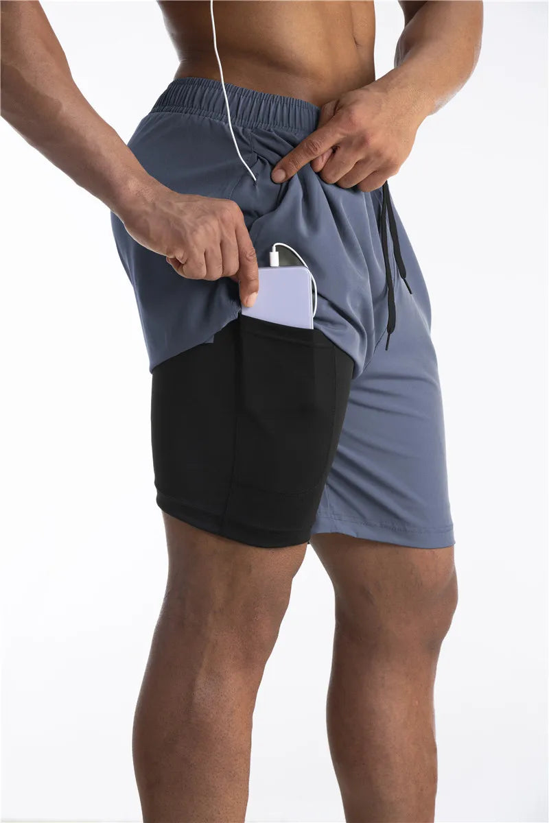 Drune | Laufshorts Mit Innenfutter Und Handytasche