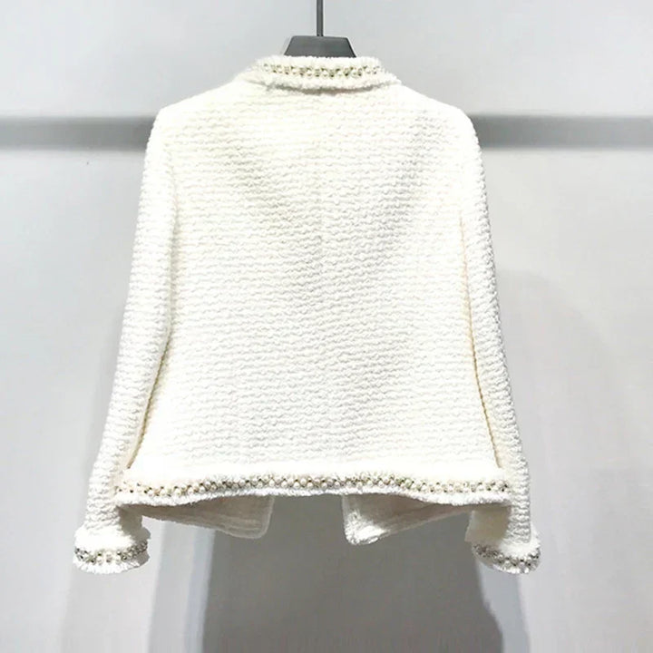 Drune | Weiße Tweedjacke für Damen