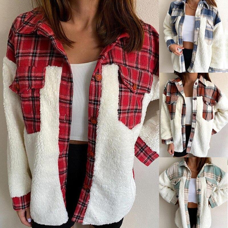 Drune | Wolle Lammkarierte Jacke