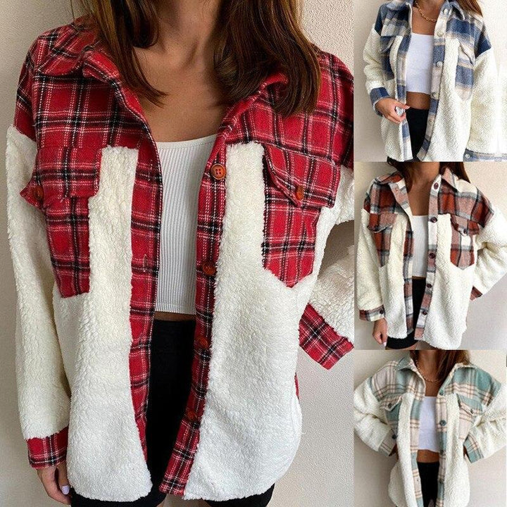 Drune | Wolle Lammkarierte Jacke