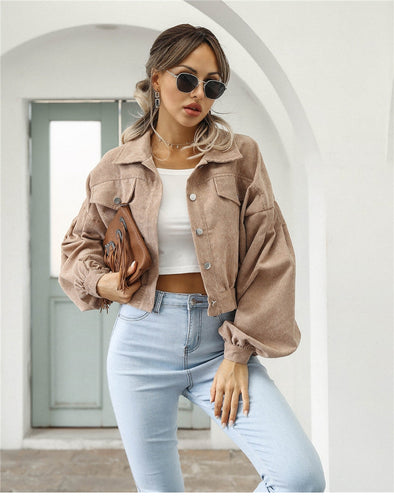 Drune | Damen-Rippenveloursjacke