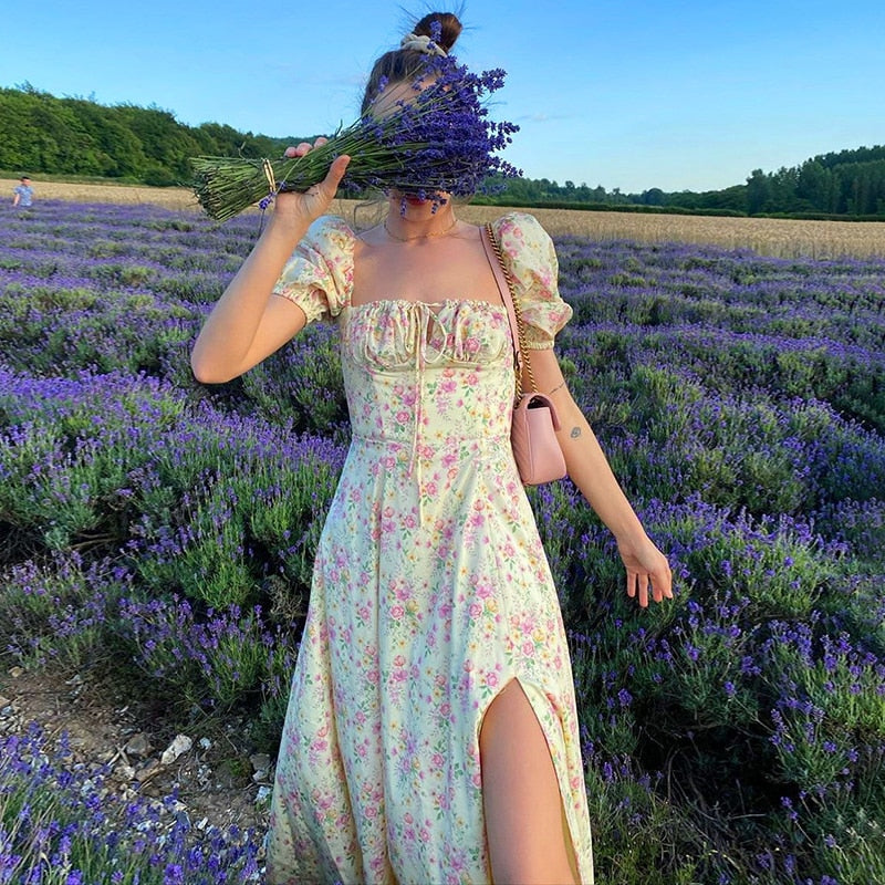 Drune - Vintage Kleid mit Schleife