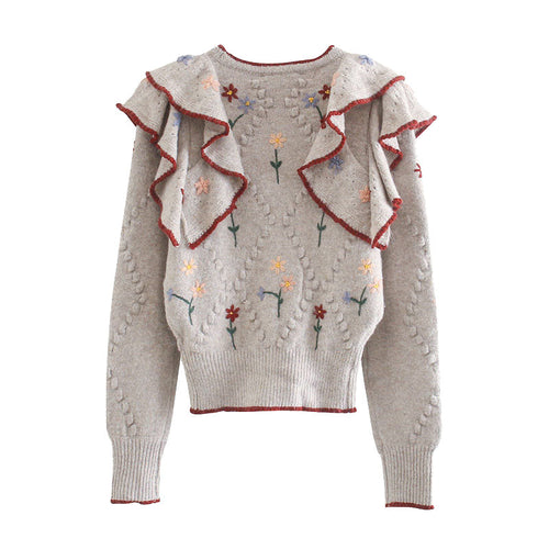 Drune | Blumenpullover