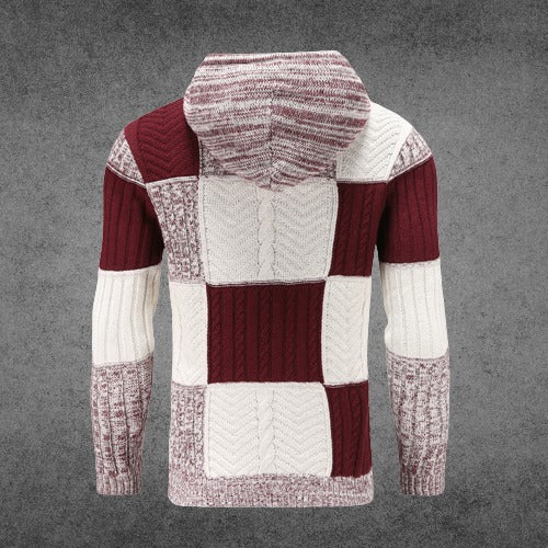 Drune | Patchwork Hoodie Baumwollmischung Einzigartiges und Bequemes Design