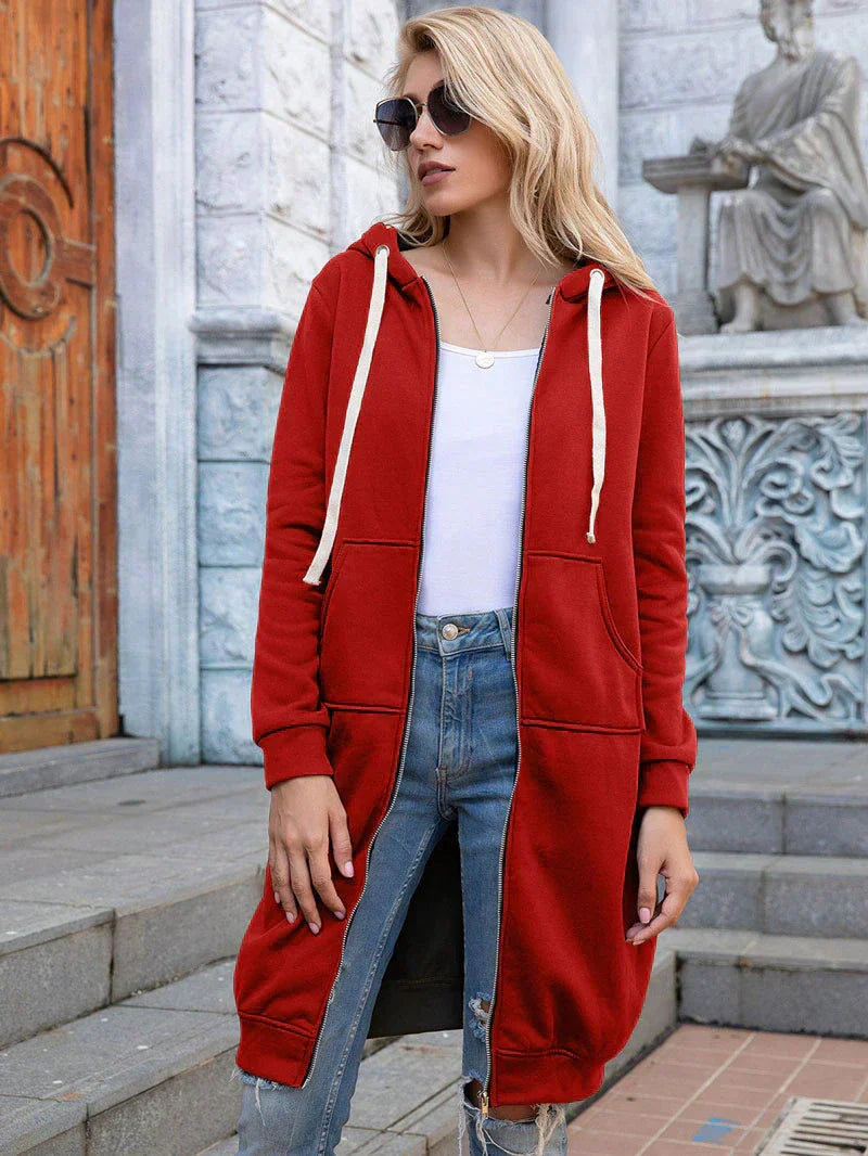 Drune | Chic Lange Sweatshirt-Jacke