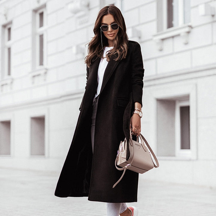 Drune | Lange Wolljacke für Damen