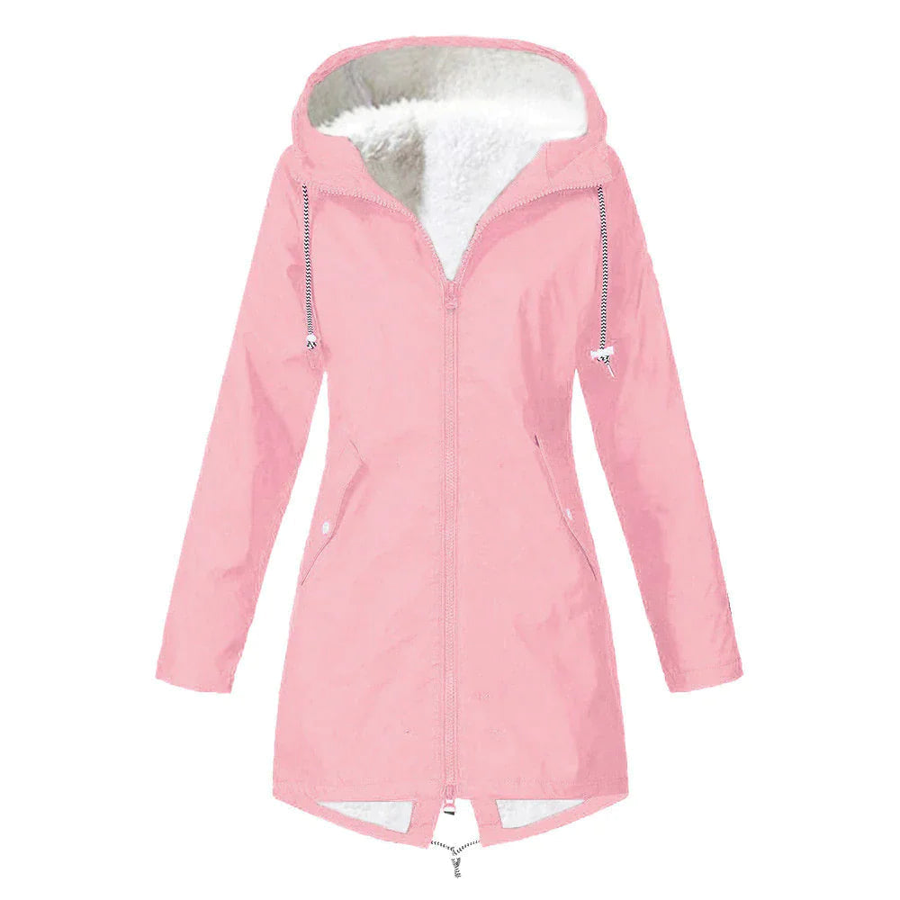Drune | Wasserdichter Fleece-Pullover mit Kapuze für Frauen Perfekt für Herbst Winter