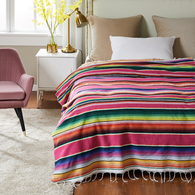 Drune | Boho Stil Strand Picknickdecke / Wurfteppich