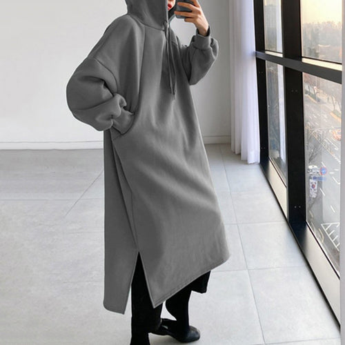Drune | Slim Fit Langarmpullover mit Kapuze