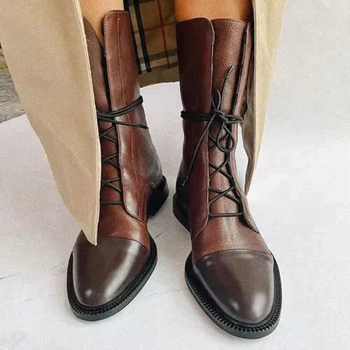 Drune | Retro-Stiefel mit Schnürung