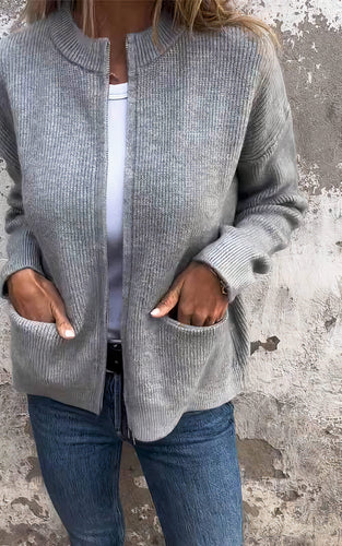 Drune | Strickjacke mit Reißverschluss für Damen
