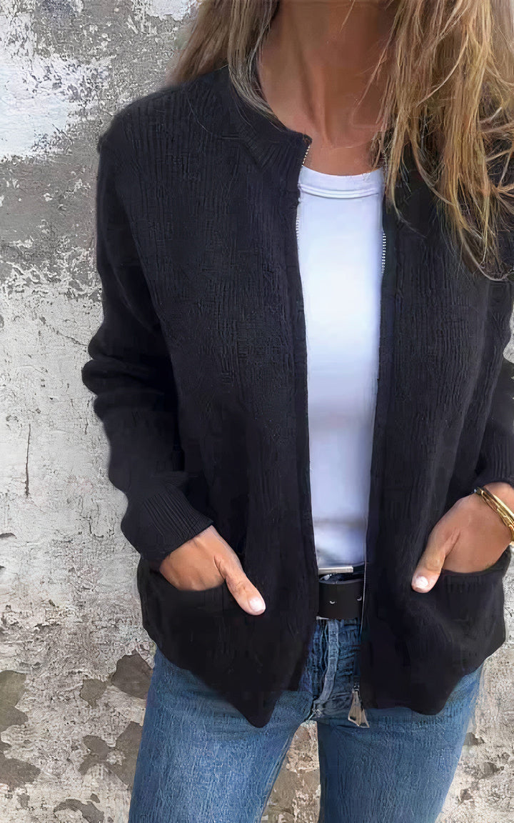 Drune | Strickjacke mit Reißverschluss für Damen