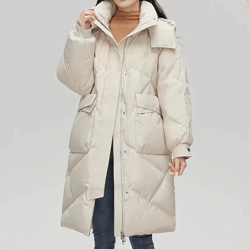 Drune - Lange Daunenjacke