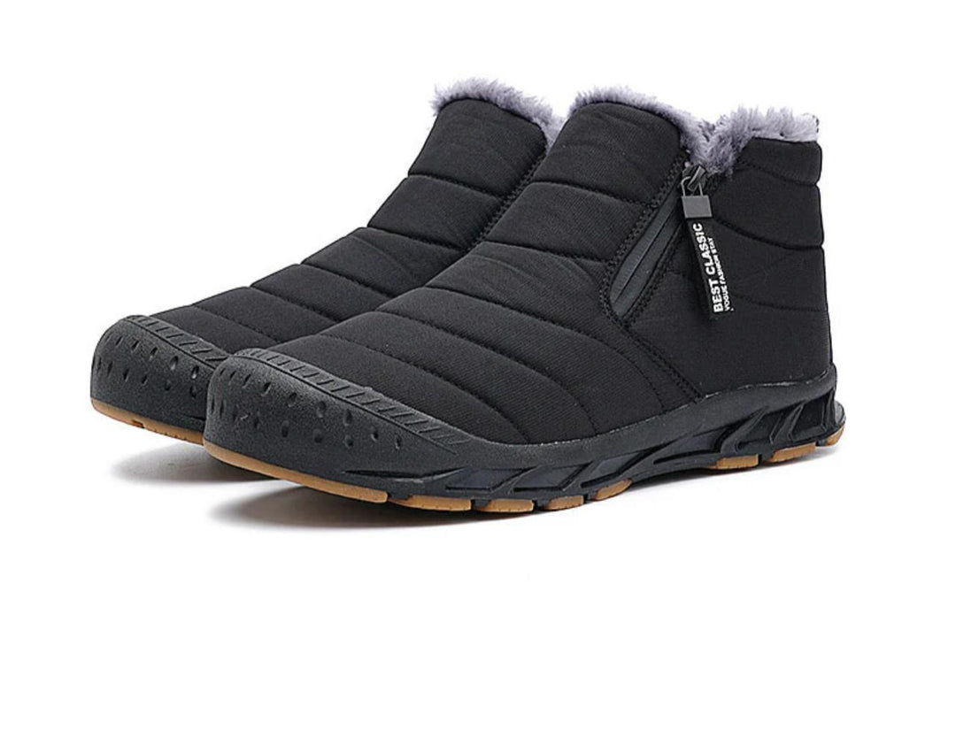 Drune | Damen Warme Winter Kunstfell, Gefüttert mit Wasserdichten Outdoor Schnee Stiefeln