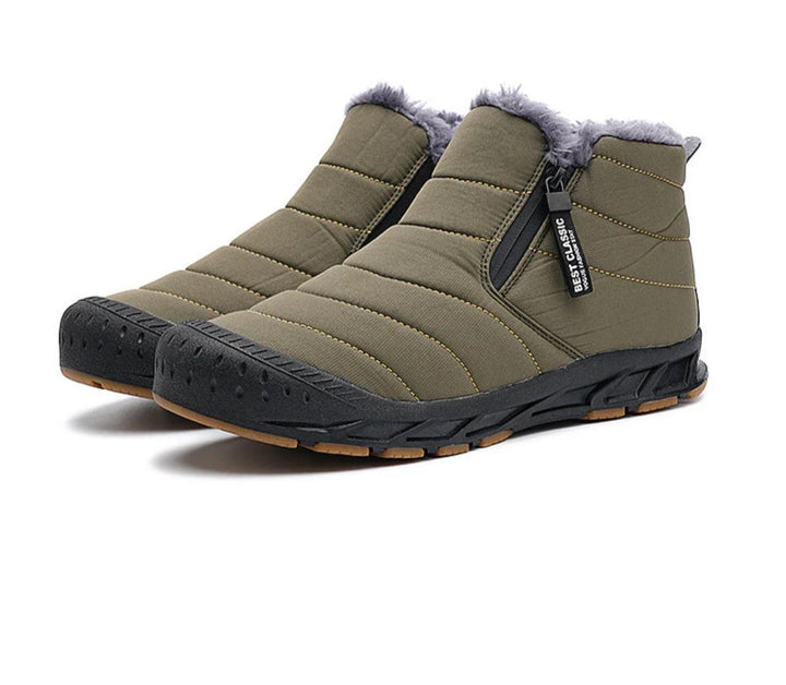 Drune | Damen Warme Winter Kunstfell, Gefüttert mit Wasserdichten Outdoor Schnee Stiefeln