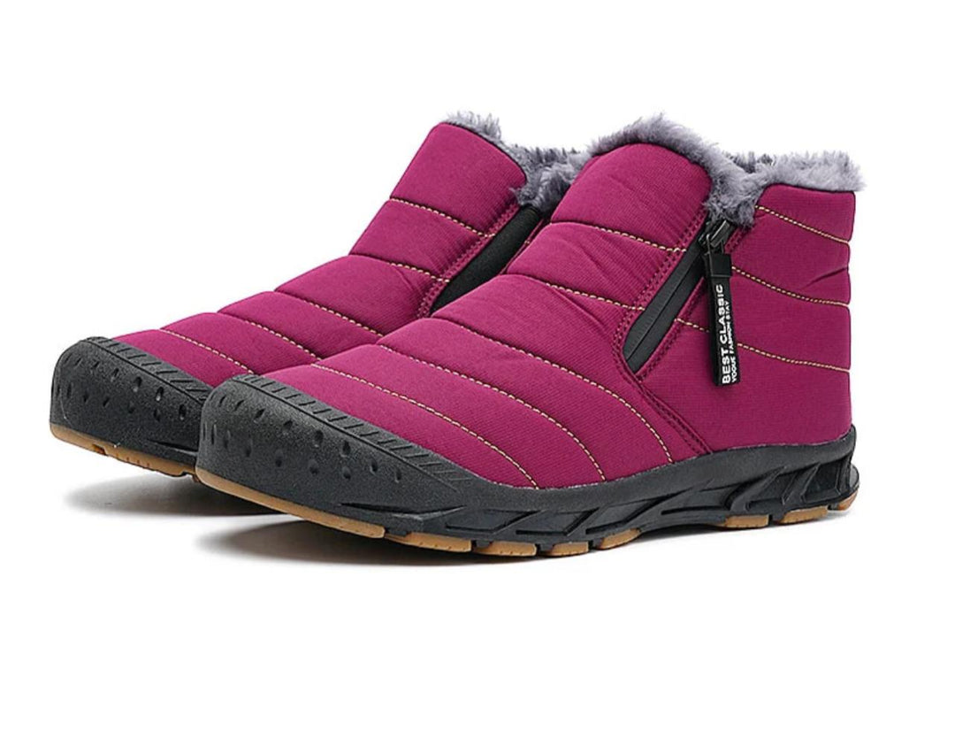 Drune | Damen Warme Winter Kunstfell, Gefüttert mit Wasserdichten Outdoor Schnee Stiefeln