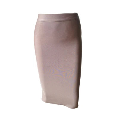 Drune | Großhandel Frauen Sommer Mode Sexy Schwarz Blau Orange Rot Beige Bandage Rock Designer A-Linie Bleistiftrock Faldas 60Cm