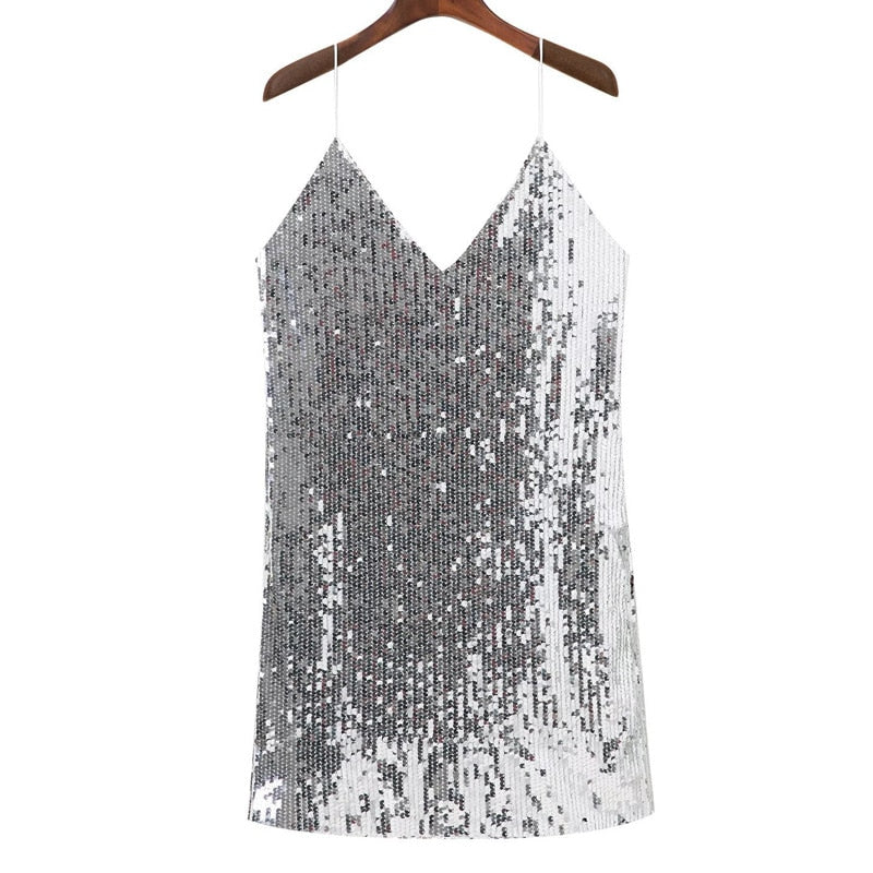 Drune | Glitter Slip Kleid
