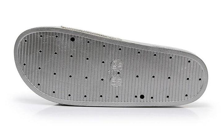 Drune | Kristall Diamant Slides mit Besatz Sandalen