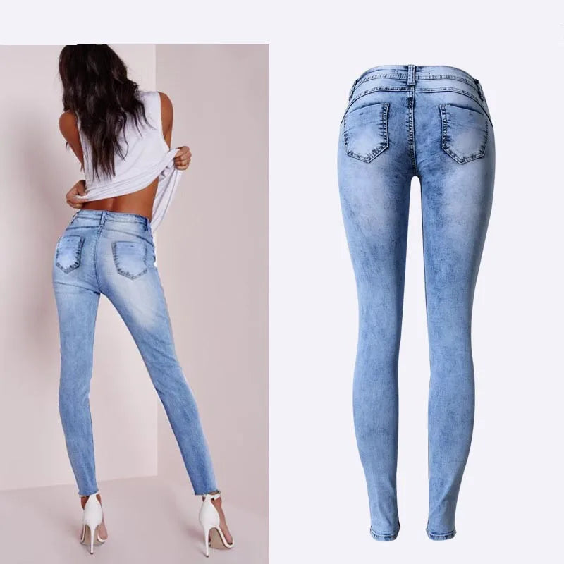 Drune | Dehnbare Patchwork-Jeans im Trend